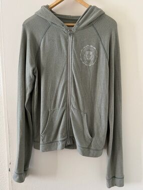 Abercrombie & Fitch Olive Green Zip Hoodie